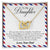 To My Daughter - Left With Two Breaths Interlocking Hearts Necklace