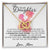 To My Daughter - Straighten Your Crown Unique Interlocking Hearts Binding Necklace Gift Set Interlocking Hearts Necklace