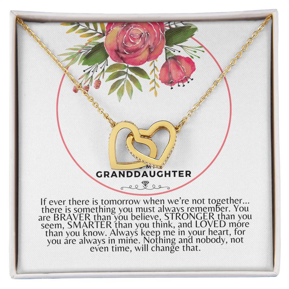 Interlocking Hearts Necklace To Granddaughter