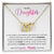 My Daughter - Sound Of My Heart Interlocking Hearts Necklace