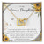 To My Bonus Daughter Necklace Stepdaughter Jewelry Stepdaughter Birthday Gift Interlocking Hearts Necklace