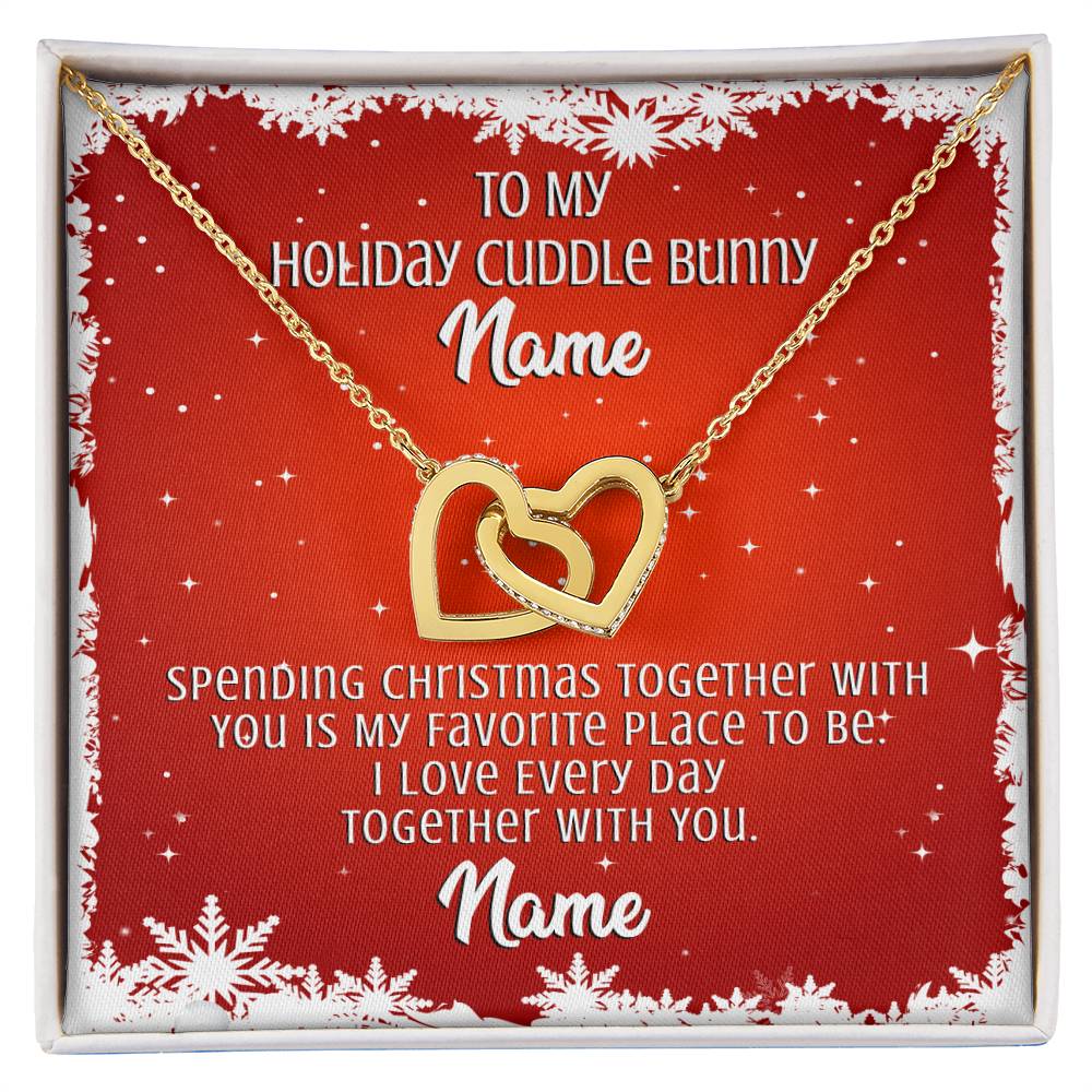 Gift For Wife Interlocking Hearts Necklace