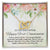 To My Daughter Happy First Communion Interlocking Hearts Necklace