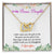 Love My Bonus Daughter Interlocking Hearts Necklace