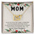 To Mom - I Love You Interlocking Heart Necklace Interlocking Hearts Necklace