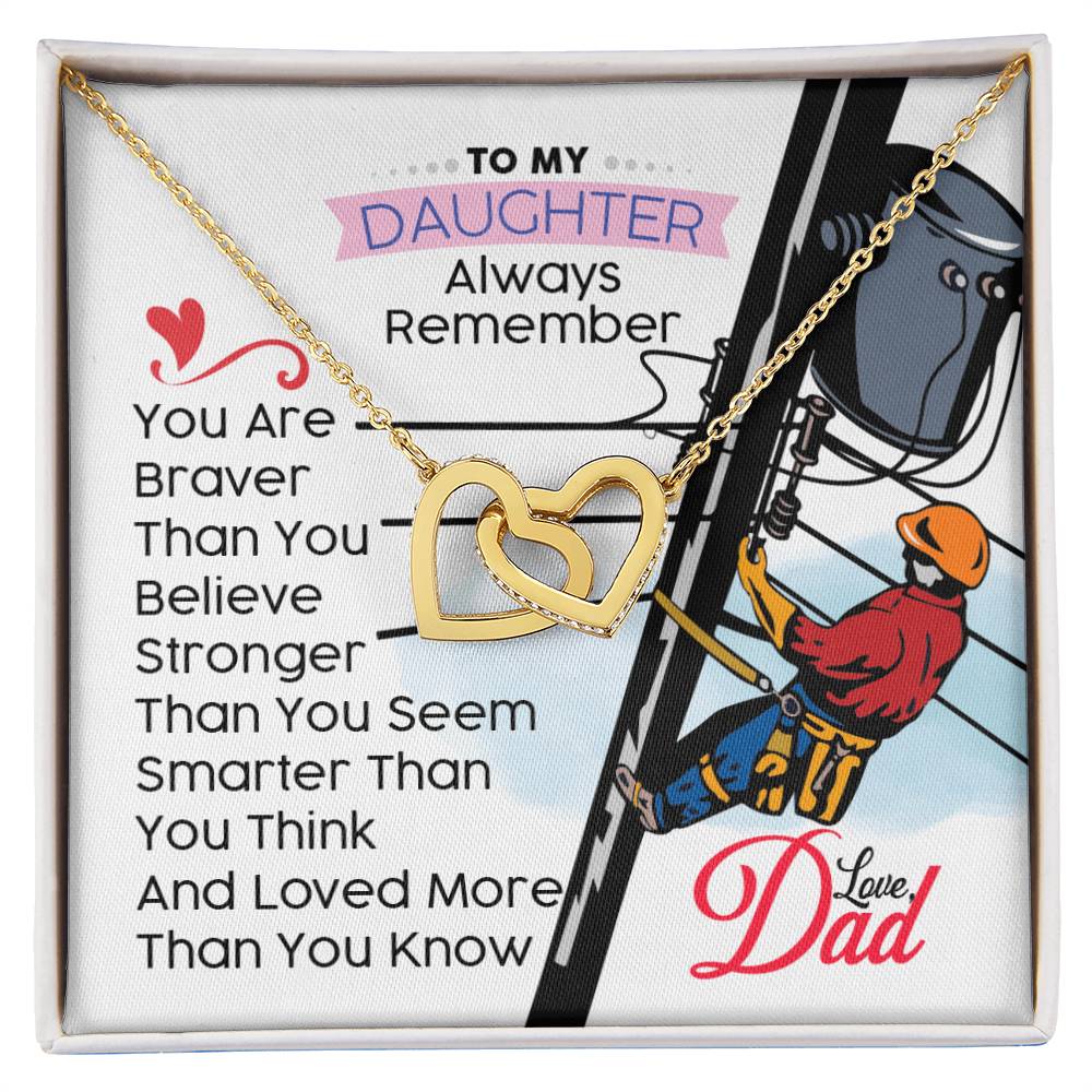 Lineman'S Daughter - Interlocking Heart Necklace Interlocking Hearts Necklace