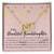 To My Beautiful Granddaughter - Interlocking Hearts Necklace [Soq4-26]