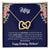 Fifty Birthday All Of My Love Interlocked Hearts Necklace Interlocking Hearts Necklace