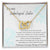 To My Unbiologigal Sister Interlocking Hearts Necklace