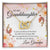 To My Granddaughter From Grandpa - I Can'T Promise To Be Here Interlocking Hearts Necklace