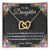 To My Daughter Necklace From Mum - To My Daughter Necklace From Dad Interlocking Hearts Necklace