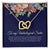 To My Unbiological Sister True Friendship Interlocked Hearts Necklace Interlocking Hearts Necklace