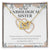 Unbiological Sister Gift Best Friend Necklace Soul Sister Bridesmaid Gift 18Kt Gold Sterling Silver Heart Pendant Jewelry Free Gift Box Interlocking Hearts Necklace