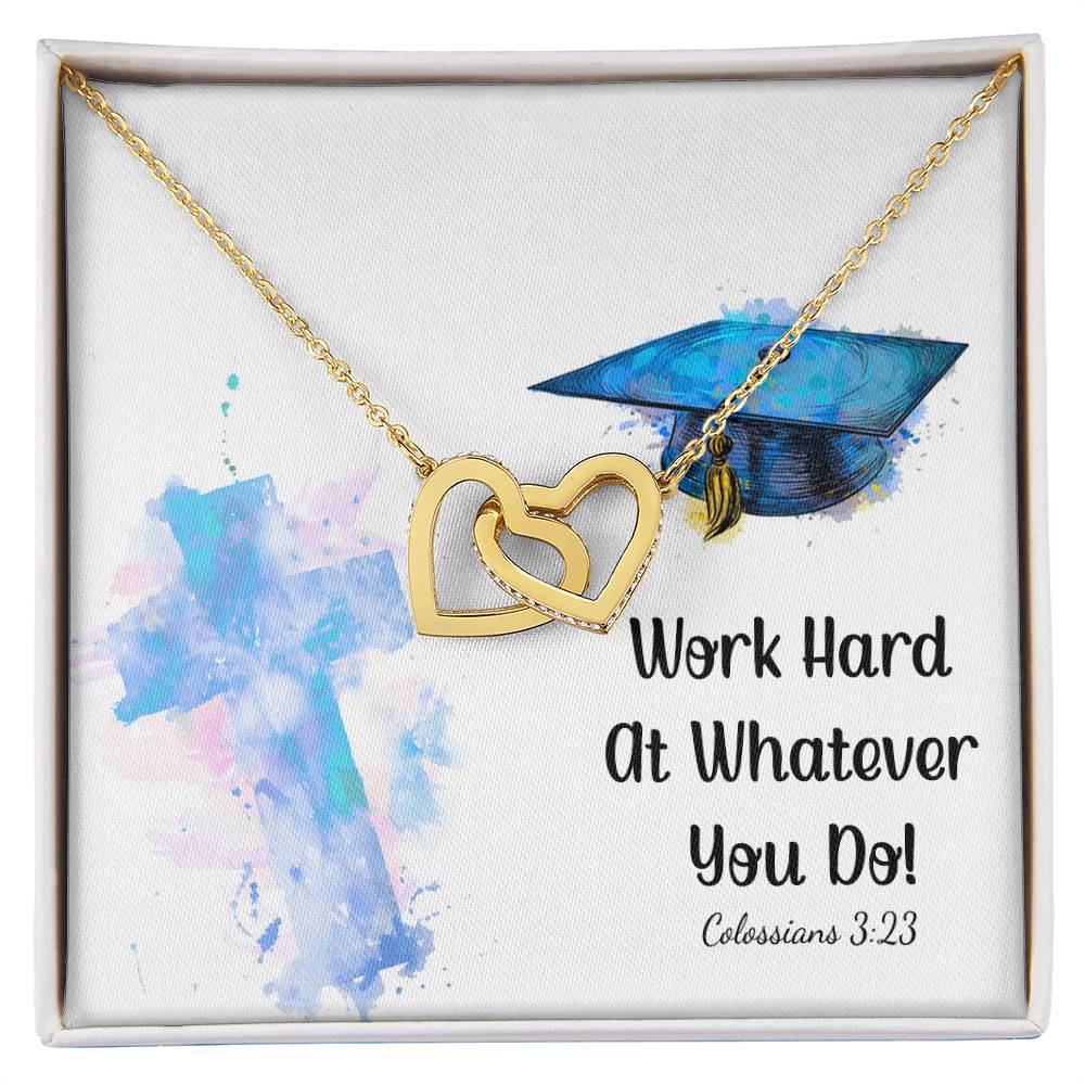 Interlocked Heart Neckless - Graduation Day Interlocking Hearts Necklace