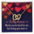To My Fiancée - Words Can Be Hard For Me But Loving You Never Is - Interlocking Hearts Necklace