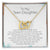 Teen Daughter I Love You No Matter What - Locked Hearts Necklace Interlocking Hearts Necklace