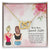 Gift For Sister - Being By My Side Necklace Interlocking Hearts Necklace