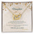 Interlocking Heart Necklace To Your Daughter – From Mom & Dad With Love – Jewelry Gift B1D5T2 Interlocking Hearts Necklace