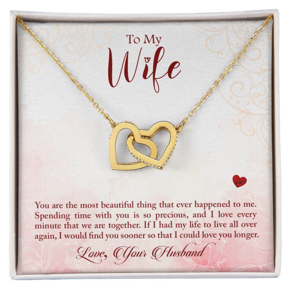 Interlocked Heart Neckless - For Wife Interlocking Hearts Necklace