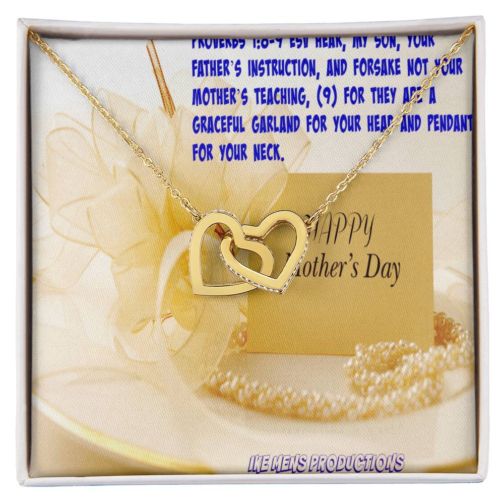 Happy Mother'S Day Jewelry Interlocking Hearts Necklace