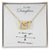 To My Daughter - Interlocking Hearts Necklace I Love You So Much