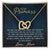 To My Daughter - Unique Heart Bonding Necklace Gift Set Interlocking Hearts Necklace