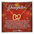 To My Daughter Interlocking Hearts Necklace