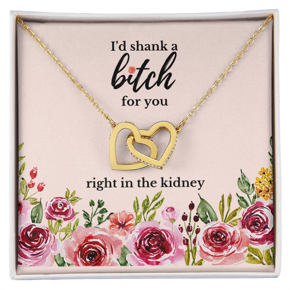 Best Friend Gift Sister Birthday Gift Funny Gift For Friend Birthday Gift For Best Friend Sister Gift Interlocking Hearts Necklace