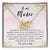 Mother'S Day Gift Necklace From Son On Interlocking Hearts Necklace