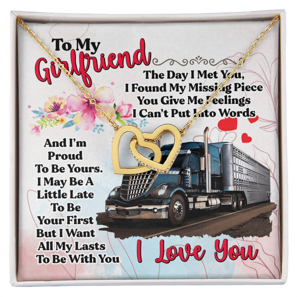 Trucker'S Girlfriend- Interlocking Necklace Interlocking Hearts Necklace