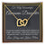 Awesome Daughter Linked Hearts Necklace Gift From Mom Interlocking Hearts Necklace