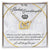 To My Badass Granddaughter Interlocking Hearts Necklace