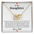 Always My Little Girl Daughter Necklace Interlocking Hearts Necklace