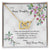 Bonus Daughter From Bonus Mom No Dna But You Have My Heart Interlocking Hearts Necklace