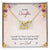 To My Daughter From Dad Interlocking Hearts Necklace