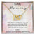 To My Mommy I May Just Be A Bump - Pink Interlocking Hearts Necklace