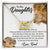 To My Daughter. Interlocking Hearts Necklace