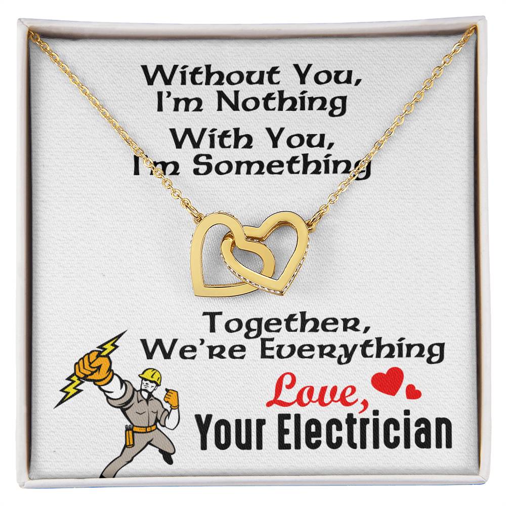 Electrician'S Girlfriend- Interlocking Heart Necklace Interlocking Hearts Necklace