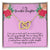 To My Beautiful Daughter - Interlocking Heart Necklace Interlocking Hearts Necklace