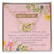 Mom To Be Interlocking Hearts Necklace Pink Floral Baby Shower