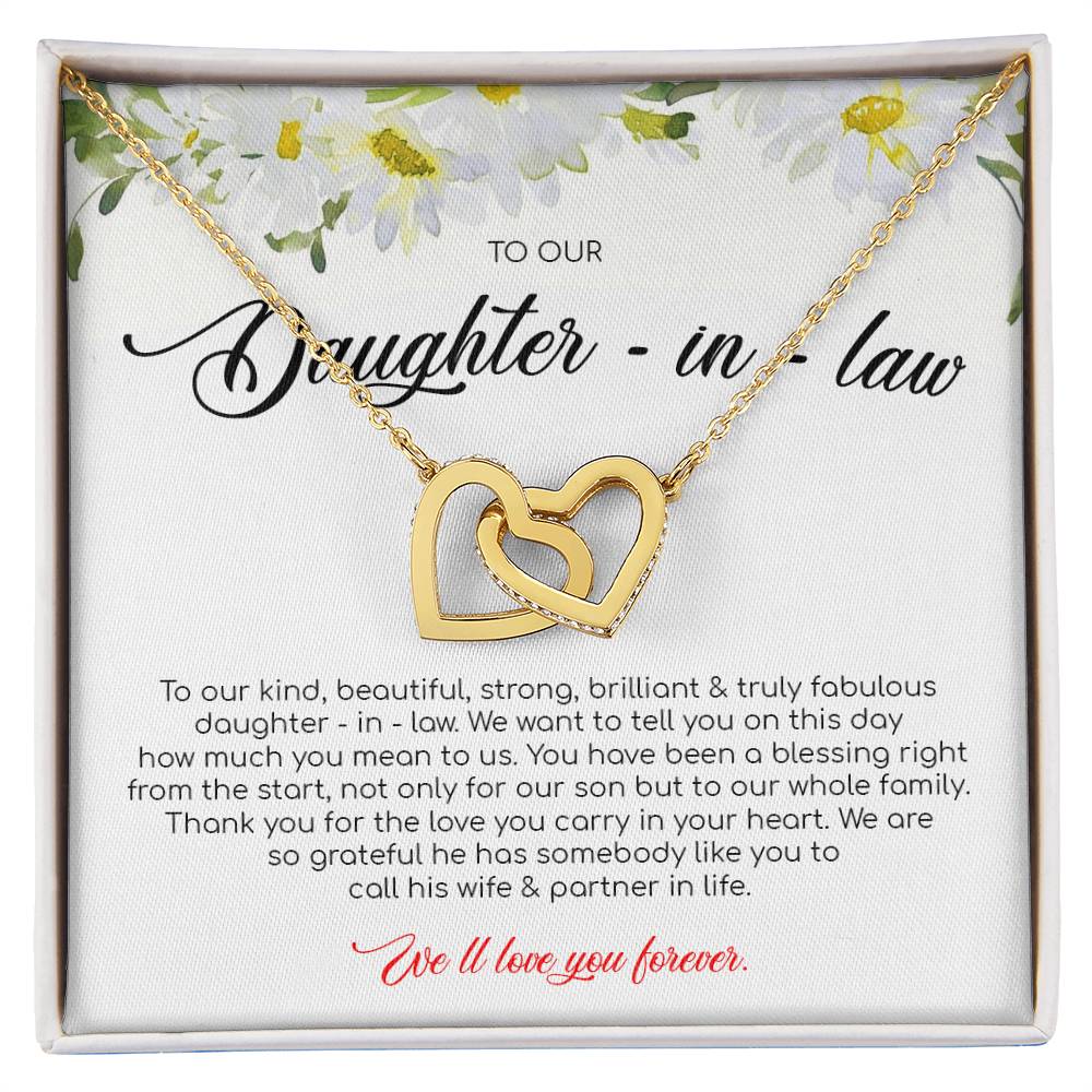 Ou Have Been A Blessing Right From The Start - Interlocking Heart Necklace Interlocking Hearts Necklace
