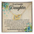 I'M Here For You Always And Forever - Best Gift For Daughter Interlocking Hearts Necklace
