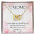 Double Heart Pendant Necklace Remembrance Mom Interlocking Hearts Necklace