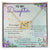 To My Daughter - Interlocking Hearts Necklace