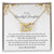 To My Daughter - Premium Interlocking Heart Cube - So2 Interlocking Hearts Necklace