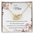 To My Mom From Son Daughter Gift Anniversary Graduation Mothers Day Birthday Interlocking Hearts Necklace