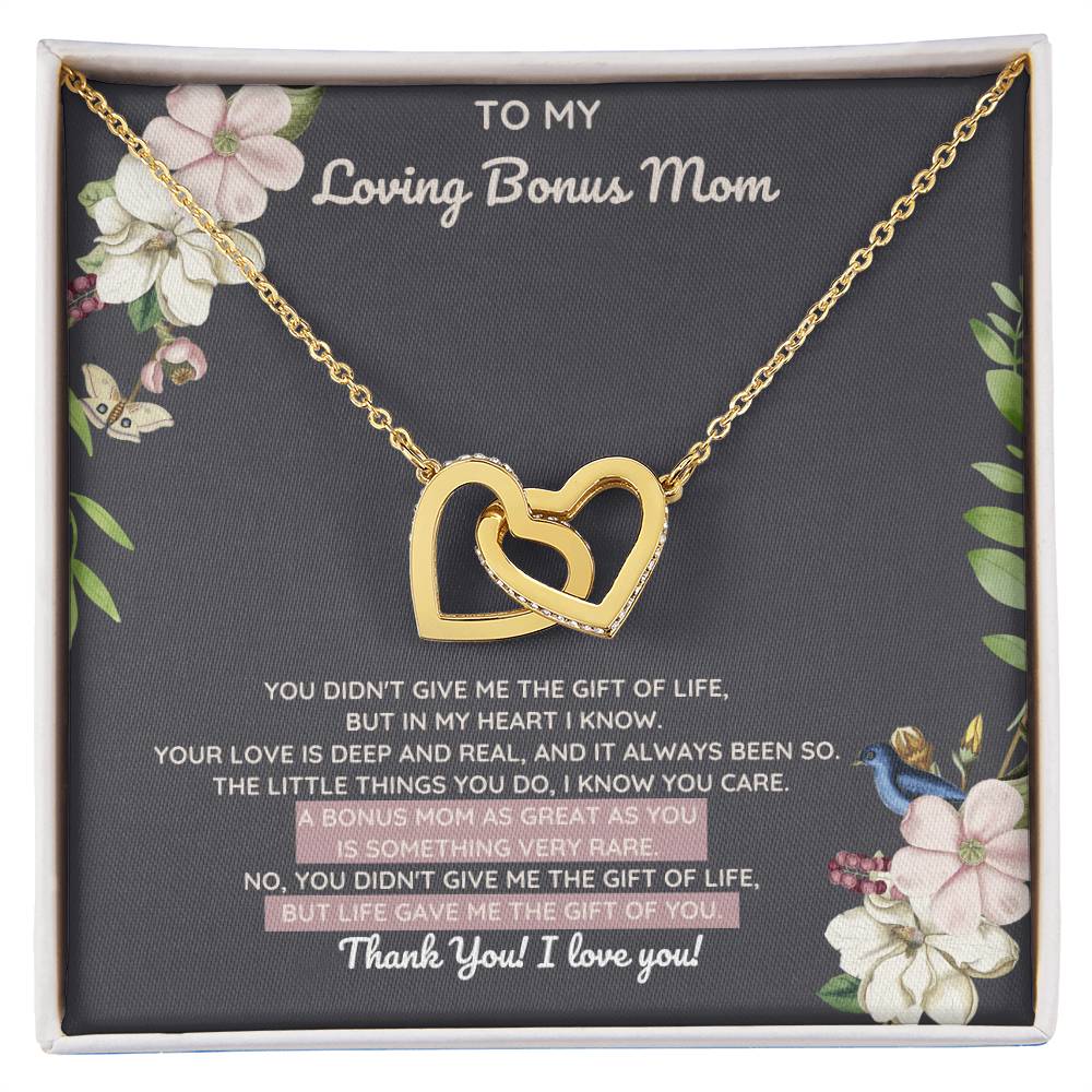 Bonus Mom Gift Of You Interlocking Heart Necklace Night Interlocking Hearts Necklace