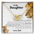 To My Daughter - Old Lion - Necklace Interlocking Hearts Necklace