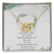To My Girlfriend Interlocking Hearts Necklace Message Card