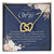 To My Beloved Wife Interlocking Hearts Necklace